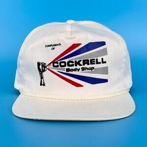 90s Auto Body Trucker Hat 1990s Vintage SnapBack Cobra